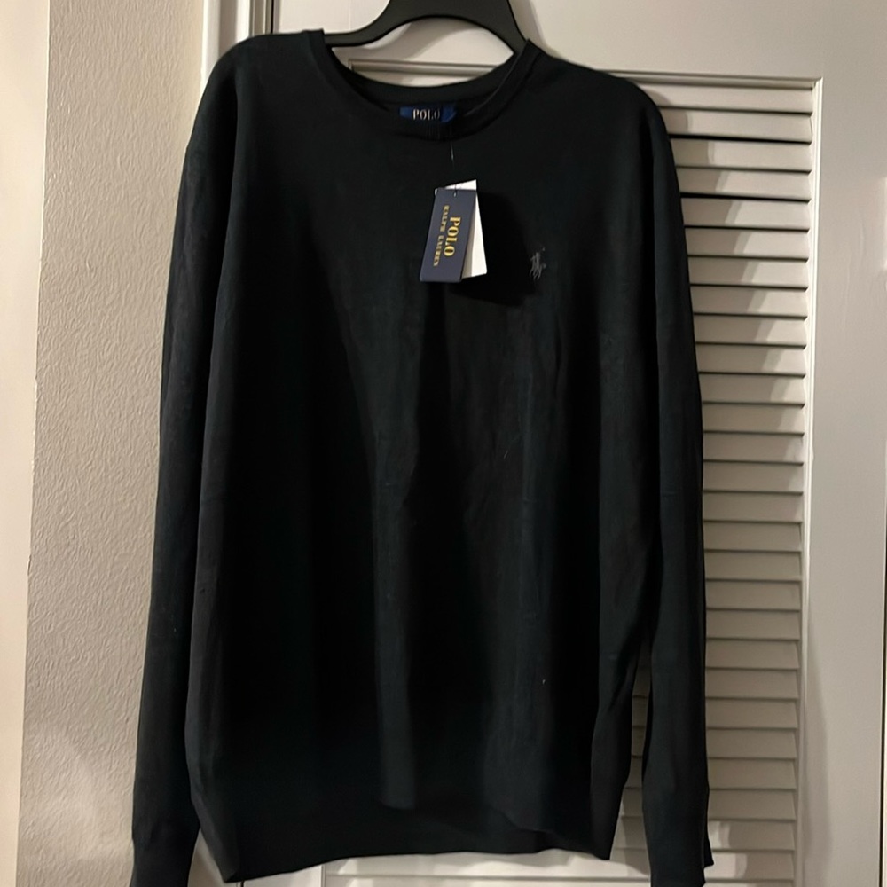 Polo Ralph Lauren men’s sweater light material. 2XL DARK GRAY
